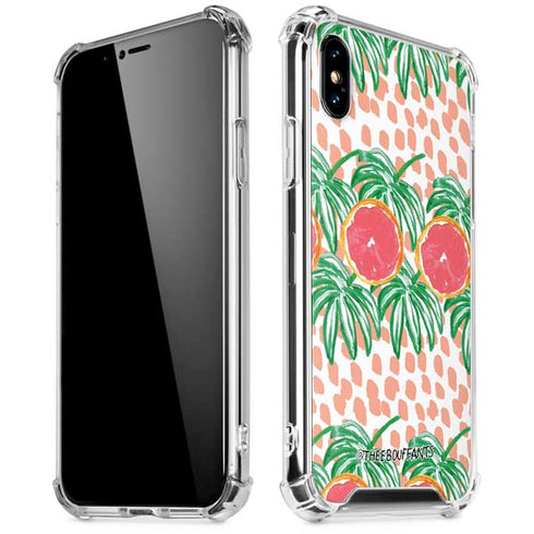 Bouffants and Broken Hearts Graphic Grapefruit iPhone XS Max Clear Case